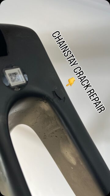 Lower chain stay crack repair ✔️
2026 ride ready. 🌱

Don’t wait until the weather’s perfect to realize your frame isn’t. Get your damaged carbon repaired now and beat the spring rush. DM for your quick free quote today! 😎#crackedcarboncanada #compositerepair #carbonfiber